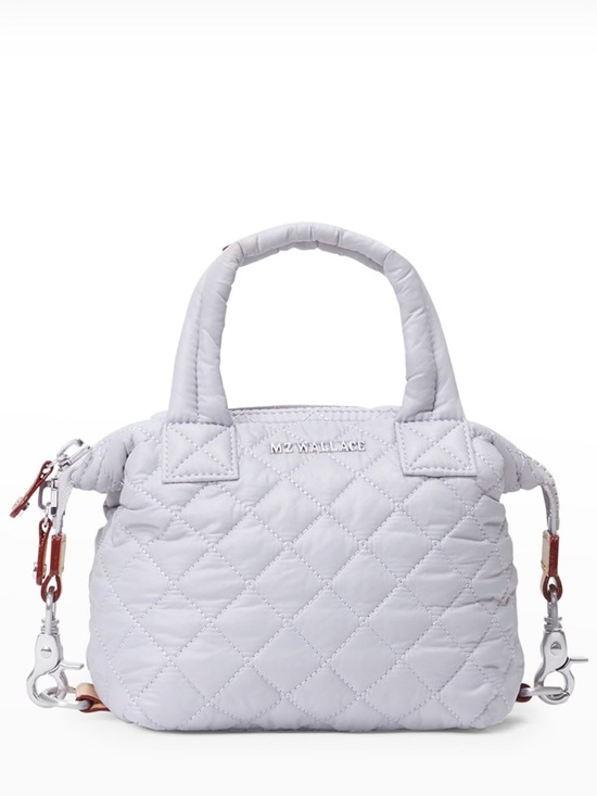 MZ Wallace Handbags - MZ Wallace Lilac Micro Quilted Sutton Crossbody Satchel